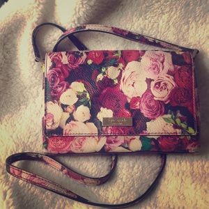 Kate spade pink floral shoulder bag